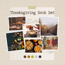 Load image into Gallery viewer, Thanksgiving Sock Set (RTS)