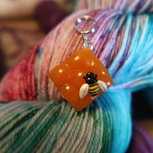 Load image into Gallery viewer, Honey Bee Stitch Marker (RTS)